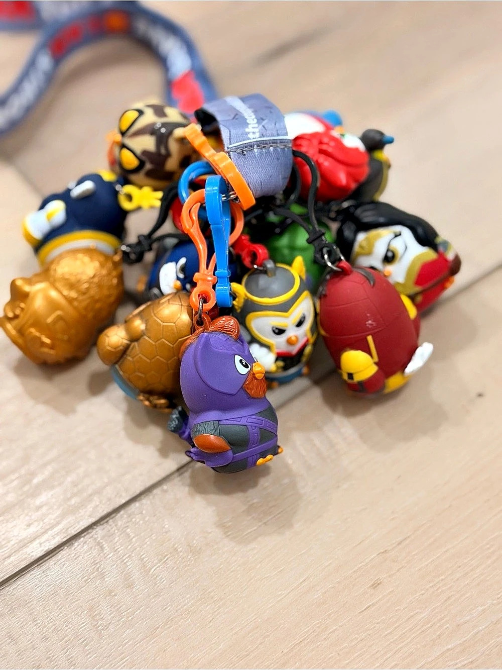 The Coop Squad Brigade Superhero Series Keychain Lot Multicolor